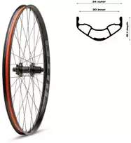 Galinis dviračio ratas WTB Proterra i30, 29 colių, 148 × 12 mm