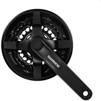 Dviračio švaistiklių sistema Shimano FC-TY301, 42/34/24, juoda