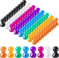 Eurtes 80 neodimio magnetų rinkinys, itin stiprūs, 11 x 17 mm mini stiprūs magnetai, N52 maži kūgio formos magnetai magnetinei lentai, šaldytuvo skelbimų lentai, baltajai lentai (spalva)