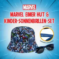 Marvel žvejo kepurė ir vaikiškų akinių nuo saulės rinkinys berniukams Avengers saulės kepurė 100% Uv vaikiški akiniai nuo saulės Spiderman kepurė berniukams – idealiai tinka atostogų vasaros aksesuarų dovanoms