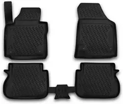 Element Tailor-made Premium 3d guminiai grindų kilimėliai volkswagen caddy mk3/mk4 2004-2020, 4 dalių komplektas, juodi