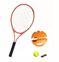 Solo Tennis Tool Teniso treniruoklis treniruotėms patalpose, raudonas