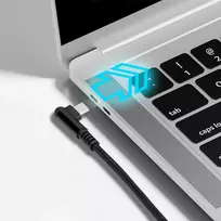 Roficord Usb Type C įkrovimo laidas, 3a, [2 vnt. 3m+3m] stačiu kampu 90 laipsnių greito įkrovimo pintas laidas, suderinamas su Galaxy S10, S9 ir kitais Type-c įrenginiais (3m+3m, pilkas)