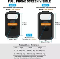 Hnoom vandeniui atsparus telefono laikiklis dviračiui, motociklui [greitas išmontavimas 1s] universalus motociklo dviračio vairo telefono laikiklis su 360° pasukimu, skirtas 5,5–6,8 colių telefonams
