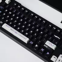 Pbt klavišų dangtelių rinkinys 129 klavišai cherry profile, skirtas 60% 65% 95% cherry mx switch mechaninei klaviatūrai