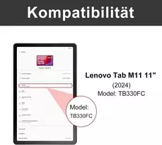 Lenovo Tab M11 klaviatūros dėklas su klaviatūra, skirtas Lenovo Tab M11 2024 11 colių planšetiniam kompiuteriui, jutiklinė Bluetooth klaviatūra su apšvietimu, magnetinė nuimama itališka Qwerty klaviatūra, skirta Lenovo