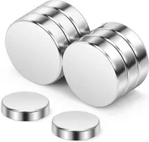 Wukong 15 mm x 4 mm storio neodimio magnetai, 6 didelių apvalių magnetų rinkinys skirtas lentai, magnetinei lentai, magnetinėms juostelėms, šaldytuvui, stiklinėms magnetinėms lentoms