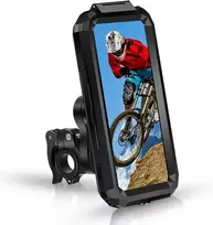 Reetee universalus vandeniui atsparus telefono laikiklis dviračiui, motociklui (greitai išardomas) paspirtukui, išmaniojo telefono laikiklis 360° besisukantis telefono laikiklis ant vairo, skirtas 4,7