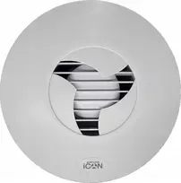 Vonios kambario ventiliatorius Airflow Icon 15 100 mm automatinė žaliuzė lęšis