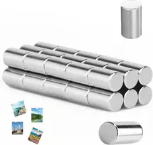 Mini magnetai, 30 magnetų pakuotė, maži, 6 x 10 mm magnetai, stiprūs, magnetas šaldytuvui, diskinis magnetas, magnetai šaldytuvui, dekoratyviniai magnetai šaldytuvui, biurui, magnetinei lentai, baltajai lentai, nuotraukoms, užrašams