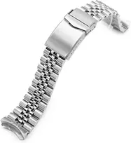 Miltat 22 mm Super-louis Louis Jub metalinė laikrodžio apyrankė, suderinama su Seiko 5 5kx Srpd51 Srpd71 Srpe83, sidabrinė, Classic