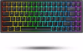 Drevo Gramr V2 Te 84 klavišų žaidimų klaviatūra su raudonu jungikliu, Rgb apšvietimu, mechaninė Tkl 75% Usb laidinė klaviatūra, Jav išdėstymas