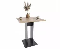 Virtuvinis stalas baro stalas Jula 70 x 70 artisan/juodas virtuvei valgomajam