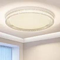 Kuwork led lubų šviestuvas 48 w, apvalus vonios kambario šviestuvas, ip44 atsparus vandeniui, modernus panelinis lubų šviestuvas virtuvei, svetainei, rūsio lempa, miegamajam, prieškambariui, 4000 k, neutrali balta, skersmuo 30 cm