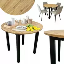 Valgomasis stalas modernus skandinaviškas virtuvės Wiktor fi100 cm ąžuolas