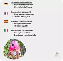 Garden Mile 30cm fuksijų spalvos nameliai fėjoms sode, kieme, terasoje, vandeniui atsparūs, rankų darbo, metaliniai nameliai fėjoms vidaus ir lauko dekoravimui