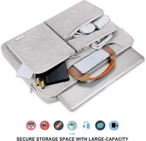 Lacdo 15,6 colių 360° visapusiška apsauga nešiojamojo kompiuterio krepšys Lenovo Ideapad/thinkpad 15, Asus Vivobook/zenbook 15, 15,6 colių Acer Aspire 5 3 / Chromebook, Hp Envy 15, Dell Inspiron 15, pilkas