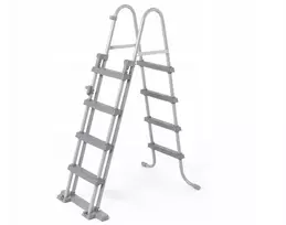 Funkcionalios tvirtos dvipusės kopėčios baseinui 122 cm 107 cm Bestway 58331