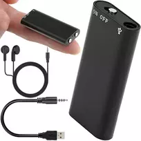 Mini šnipinėjimo diktofonas pasiklausymui garso įrašymo įrenginys aktyvinimas balsu 8gb