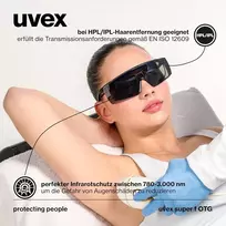 Uvex Unisex Super F Otg 9169 Apsauginiai akiniai (1 vnt.)