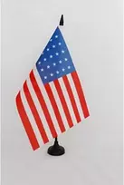 Az Flag stalo vėliava Jav 1848-1851 30 žvaigždučių 21 x 14 cm – senoji Jungtinių Valstijų stalo vėliava 14 x 21 cm – vėliavos