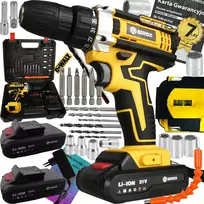 Akumuliatorinis suktuvas-gręžtuvas Girox, bešepetėlinis, 1200w, 2 akumuliatoriai, Dewalt grąžtas