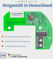 Hekatron belaidis modulis pro x genius plus x dūmų detektorius - iki 30 dūmų detektorių sujungimas - 1 vnt.