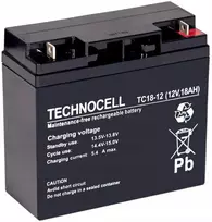 Akumuliatorius Baterija Agm Technocell Tc18 12v 18ah Tc18-12 Centralė Ups Signalizacija