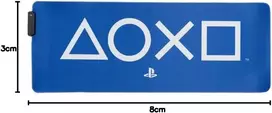 Paladone Playstation šviesą atspindintis stalo kilimėlis - oficialiai licencijuotas, klaviatūros ir pelės kilimėlis biurui, didelis šviesą atspindintis pelės kilimėlis žaidimų sąrankai