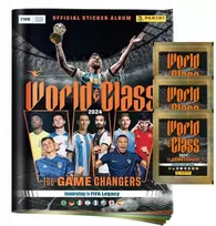 Panini Fifa World Class 2024 pradžios rinkinys albumas lipdukams 3 pakeliai