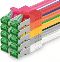 Cat7 Ethernet tinklo kabelis 10Gb/s su Rj45 jungtimis