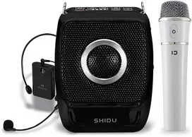 Nešiojamas garso stiprintuvas su belaidžiu mikrofonu ir Bluetooth 4.0