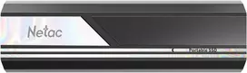 Kietasis diskas Netac Zx10 500gb išorinis nešiojamas Ssd diskas su Ssd technologija, 1.8 colio, 1050Mb/s skaitymo greitis, atsparus smūgiams, pilkas