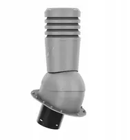 Ventiliacinis kaminėlis Eco150 plokštiems stogams Grafit Metalic Ral 9007