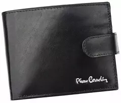 Išplėsta Maža užsegama odinė vyriška piniginė Pierre Cardin su Rfid apsauga