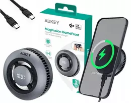 Aukey Lc-g10 Qi2 15w Magsafe vėsinantis belaidis įkroviklis, itin tylus