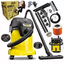 Karcher Wd3 pramoninis siurblys: sausas/šlapias, 17l, 1400w