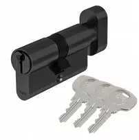 Spynos cilindras su rankenėle, skirtas durų spynai 50g/30 juodas, Yale Assa Abloy