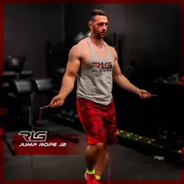 Rl Grips® aliumininis crossfit šokdynė su neslystančia rankena - šokdynė su 2 mm trosu - šokdynė kardio treniruotėms, šokdynė sporto salei