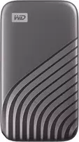 Kietasis diskas Wd my passport ssd 2 tb mobilusis ssd diskas (nvme technologija, suderinamas su usb-c ir usb 3.2 gen-2, skaitymo greitis 1050mb/s, rašymo greitis 1000mb/s) space pilkas.