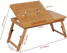 Nešiojamojo kompiuterio staliukas, lovos staliukas, bambuko nešiojamojo kompiuterio staliukas, nešiojamojo kompiuterio staliukas, nešiojamojo knygų skaitymo padėklas su stalčiumi, lentyna, bendrabutis, lova, staliukas