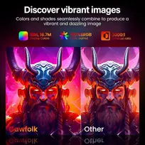 Gawfolk 24.5" žaidimų monitorius, 144/180hz, Fhd 1080p, be rėmelių