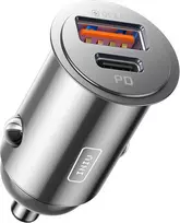 INIU automobilinis įkroviklis 60 W su USB-C ir USB-A, PD bei QC 3.0 greituoju įkrovimu