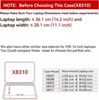 Smatree kietas eva apsauginis dėklas, suderinamas su 16 colių msi raider ge68 hx 14v, msi vector 16 hx a14v/a13v