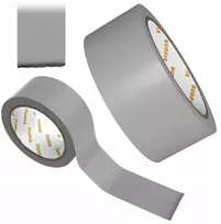 Įspėjamoji pilka lipni juosta 50mm 33m linijoms žymėti