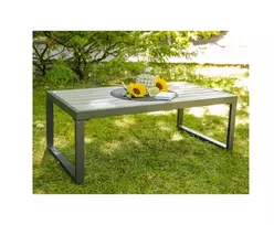 Bello Giardino Modernus balkono staliukas iš aliuminio kavos staliukas sodui 100x50cm
