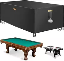 8 pėdų biliardo stalo uždangalas, biliardo stalas, 420d Oxford lauko snukerio, biliardo stalo, apsauga nuo dulkių, vėjo, Uv spindulių, tinkamas biliardo stalui, sodo baldų uždangalas