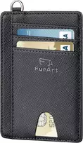 Furart maža piniginė vyrams ir moterims, Rfid apsauga, kreditinių kortelių dėklas, mini piniginė