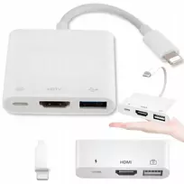 Scuderia Mobile Swiatkabli Otg adapteris-keitiklis iš Lightning į Hdmi/usb/lightning Hub prievadą