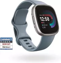 Google Fitbit Versa 4 - išmanusis laikrodis moterims / vyrams - kūno rengybos seklys su integruotu Gps ir telefono funkcija, 6 dienų baterijos veikimo laikas, 40+ treniruočių režimų - kūno rengybos laikrodis, suderinamas su Android / Ios